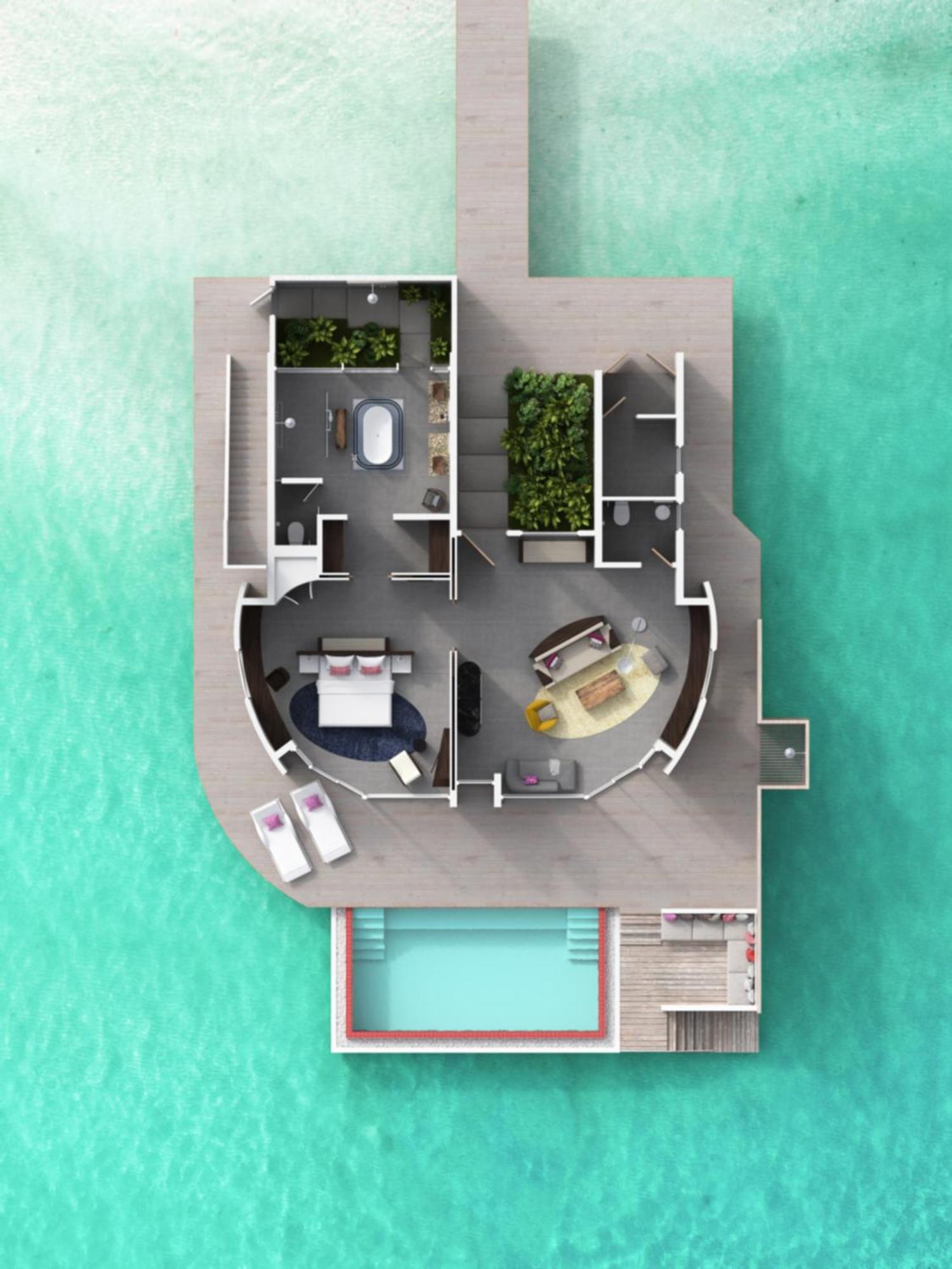 Jumeirah Maldives, Olhahali Island Gaafaru Ruang foto